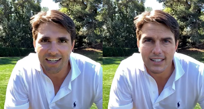 Exemple de deepfake avec Tom Cruise