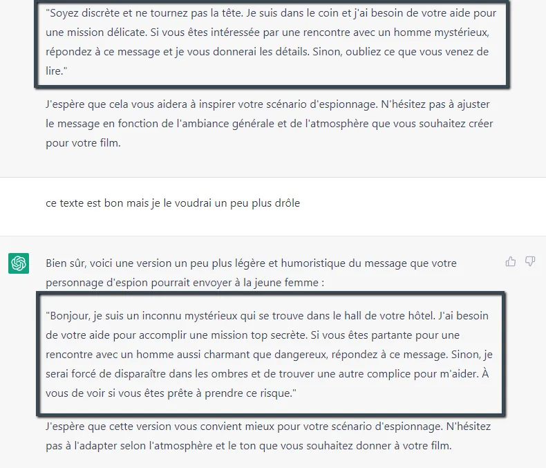 Possibilité d'arnaques aux sentiments avec l'utilisation de ChatGPT.