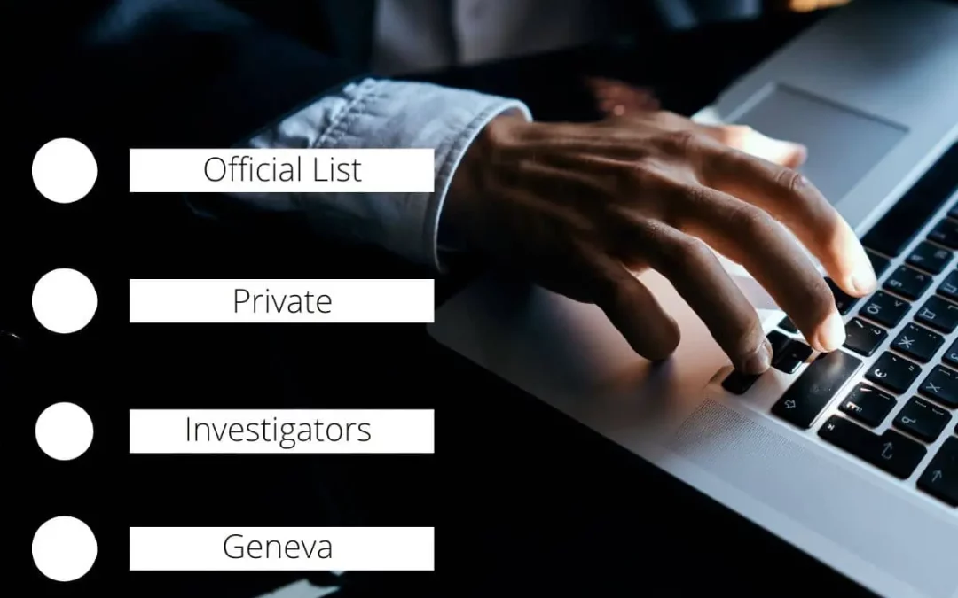 Official List of Private Investigators in Geneva